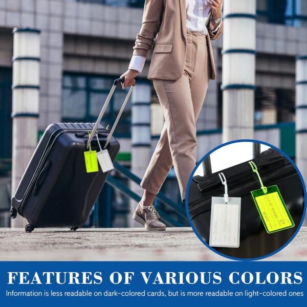10 Pack Luggage Tags for Suitcases, Airplane Travel Essentials for Flying, International Travel Must Haves, and Luggage Accessories by Sodsay - Image 9