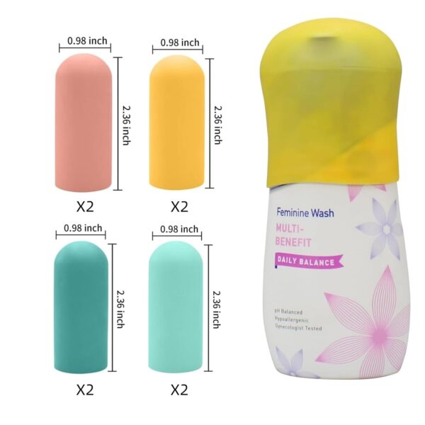 10 Pack Silicone Bottle Covers Travel Essentials for Women Men, Beach Vacation Essentials, Travel Size Toiletries Accessories, Cruise Ship Essentials 2025, Must Haves, Leak Proofing - Image 8
