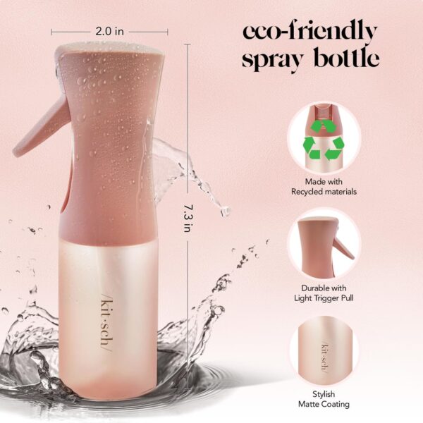 Kitsch Continuous Spray Bottle for Hair | Fine Mist Water Mister for Hair Styling – Spray Bottles for Cleaning, Plants & More – Terracotta, 5 oz - Image 2