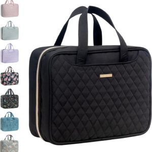 Everfun Hanging Travel Toiletry Bag for Women Traveling With Leakproof Compartment Makeup Cosmetic Organizer Dopp Kit Travel Accessories Essentials Must Have